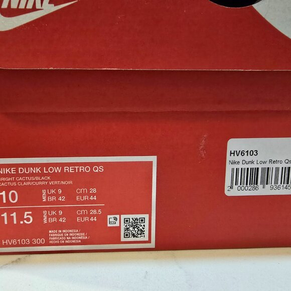 NEW Nike Dunk Low QS NBY Halloween Skull Bright Green Men Size 10 HV6103-300 - Picture 8 of 16